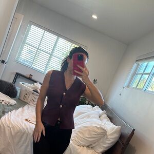 Zara Burgundy Top